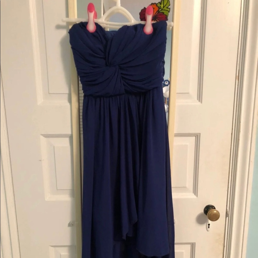 Strapless High-Low Dress